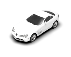 Realistic sport car isolated on background. 3d rendering - illustration png