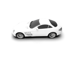 Realistic sport car isolated on background. 3d rendering - illustration png