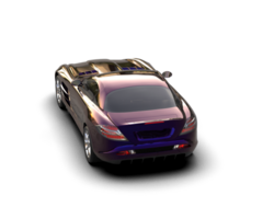 Realistic sport car isolated on background. 3d rendering - illustration png