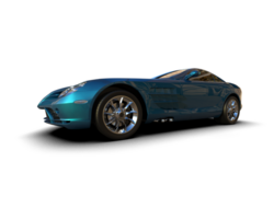 Realistic sport car isolated on background. 3d rendering - illustration png
