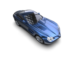 Realistic sport car isolated on background. 3d rendering - illustration png
