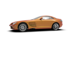 Realistic sport car isolated on background. 3d rendering - illustration png