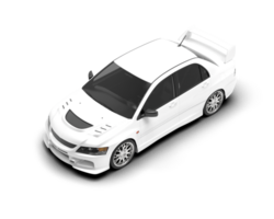 Realistic sport car isolated on background. 3d rendering - illustration png