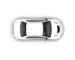 Realistic sport car isolated on background. 3d rendering - illustration png