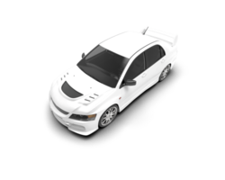 Realistic sport car isolated on background. 3d rendering - illustration png
