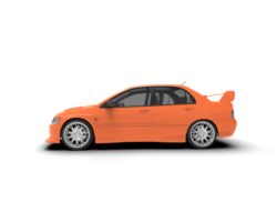 Realistic sport car isolated on background. 3d rendering - illustration png
