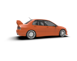 Realistic sport car isolated on background. 3d rendering - illustration png