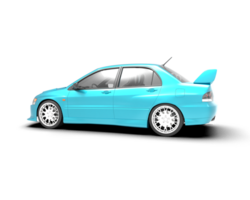 Realistic sport car isolated on background. 3d rendering - illustration png