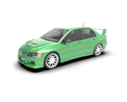 Realistic sport car isolated on background. 3d rendering - illustration png