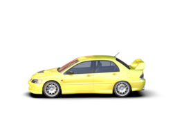 Realistic sport car isolated on background. 3d rendering - illustration png