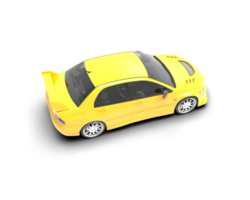 Realistic sport car isolated on background. 3d rendering - illustration png