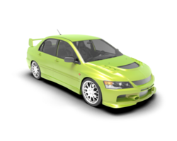Realistic sport car isolated on background. 3d rendering - illustration png