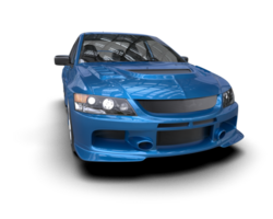 Realistic sport car isolated on background. 3d rendering - illustration png