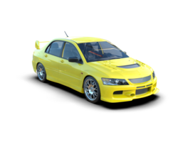 Realistic sport car isolated on background. 3d rendering - illustration png