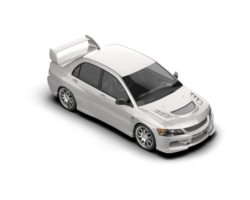 Realistic sport car isolated on background. 3d rendering - illustration png