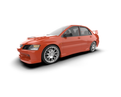 Realistic sport car isolated on background. 3d rendering - illustration png