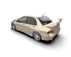 Realistic sport car isolated on background. 3d rendering - illustration png