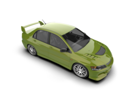 Realistic sport car isolated on background. 3d rendering - illustration png