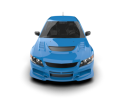 Realistic sport car isolated on background. 3d rendering - illustration png