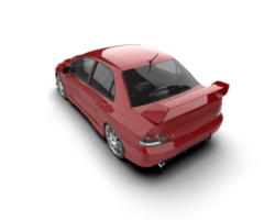Realistic sport car isolated on background. 3d rendering - illustration png