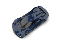 Realistic sport car isolated on background. 3d rendering - illustration png