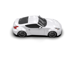 Realistic sport car isolated on background. 3d rendering - illustration png