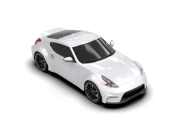 Realistic sport car isolated on background. 3d rendering - illustration png