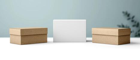 several boxes that have been placed next to each other, photo