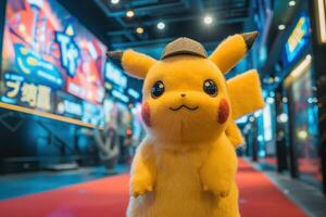 the pikachu is an adorable pokemon figure, photo