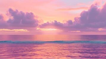 sun shines through clouds behind an ocean and shore, photo