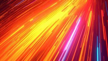 the colors of blue and orange from light streaks on them, photo