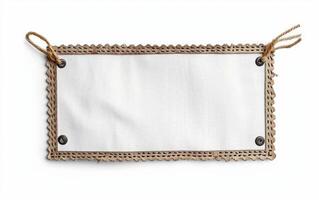 the photo frame is made by stitching with rafts,