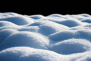 the beautiful top view of a snow covered hill, photo