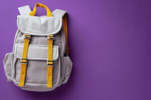 a back pack with a single strap for carrying luggage, photo