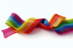 the ribbon is draped in stripes colorfully, photo