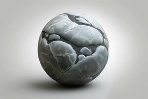 decorative plant materials sitting on top of an empty ball, photo