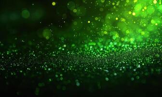 an abstract green and gold background that features defteristic small details, photo