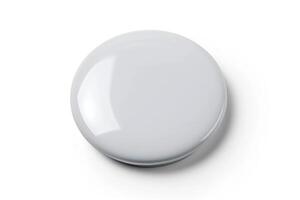 an open white button on wall next to floor, photo