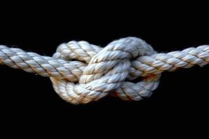 close - up view of a knot that is looping over, photo