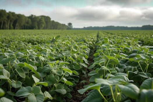 the large crop on this crop is green and ready to ripe, photo