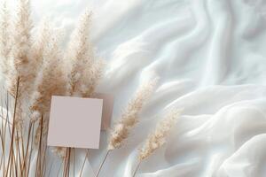 a background with some very pretty beige plants, photo