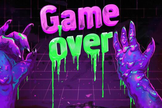 an image of two hands that are covered in neon paint, photo