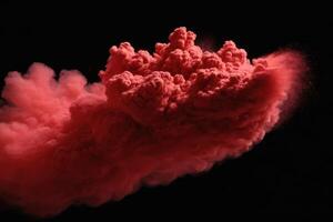 red dust is scattered on the ground and on the surface, photo