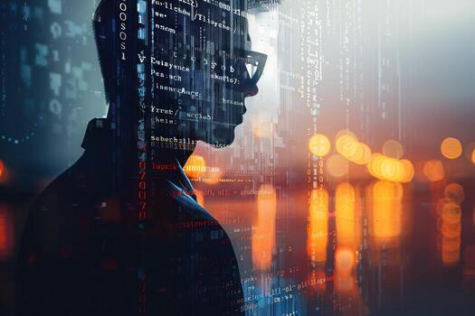 an person with head up showing multiple dots on their body, photo