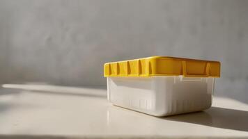the box is empty on the table, photo