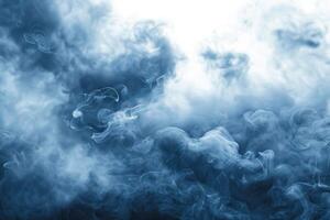 smoke rises into the air with bright white background, photo