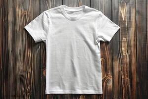 an image from above looking down on the white shirt, photo