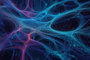 an abstract computer generated image of many different colored swirls, photo