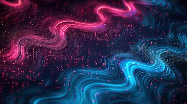 an abstract artwork with lines and dots on it, photo