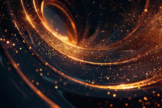 the light shines from below a tunnel under confettied sparkle, photo